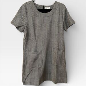Women’s Work Dress | Houndstooth/Plaid Pattern | No Less Than Dress | Size L